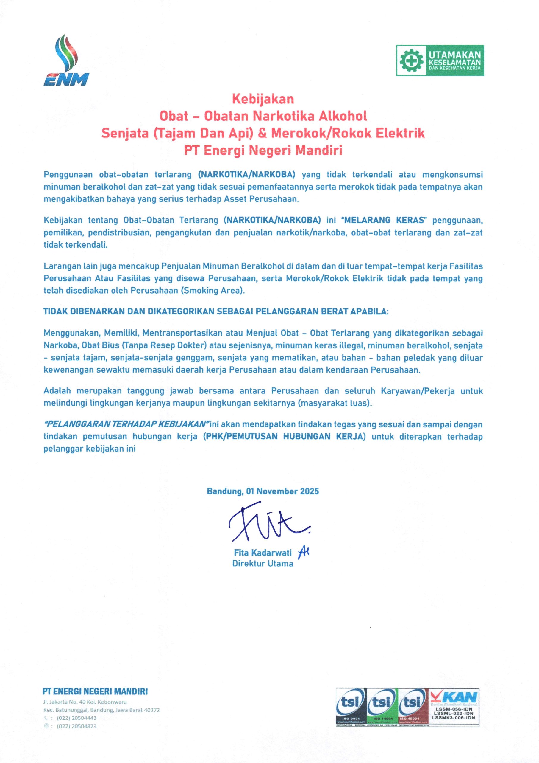 Narkotika, Sajam & Rokok